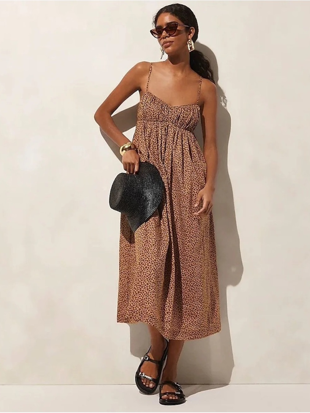 J. Crew Empire-waist Dress in Leopard